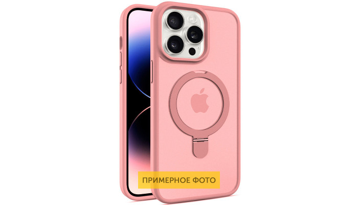 TPU+PC чохол Metal Buttons with MagSafe Colorful HQ Ring для Apple iPhone 16 Pro (6.3