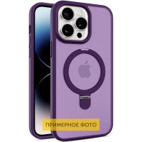 TPU+PC чохол Metal Buttons with MagSafe Colorful HQ Ring для Apple iPhone 16 Pro (6.3