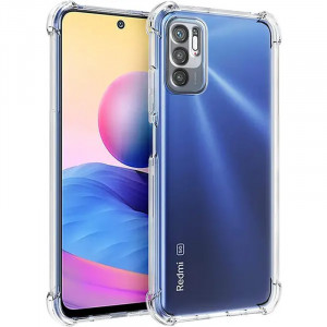 TPU чехол GETMAN Ease logo усиленные углы Full Camera для Xiaomi Redmi Note 10 5G / Poco M3 Pro Бесцветный (прозрачный)