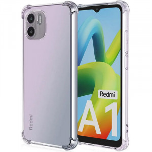 TPU чохол GETMAN Ease logo посилені кути Full Camera для Xiaomi Redmi A1 / A2 Безбарвний (прозорий)