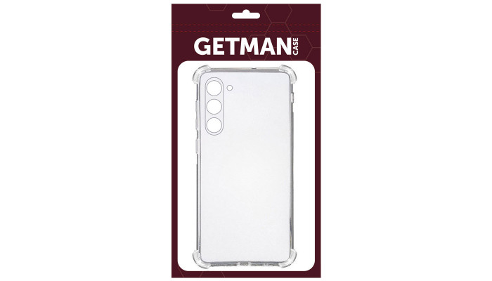 TPU чохол GETMAN Ease logo посилені кути Full Camera для Samsung Galaxy S23 Безбарвний (прозорий) - фото