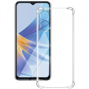 TPU чехол GETMAN Ease logo усиленные углы Full Camera для Oppo Reno 8 T 4G Бесцветный (прозрачный)