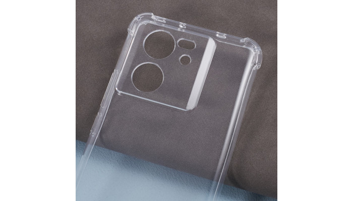 TPU чехол GETMAN Ease logo усиленные углы Full Camera для Xiaomi 13T / 13T Pro Бесцветный (прозрачный) - фото