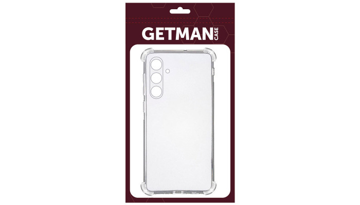 TPU чохол GETMAN Ease logo посилені кути Full Camera для Samsung Galaxy S24 Безбарвний (прозорий) - фото