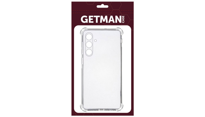 TPU чохол GETMAN Ease logo посилені кути Full Camera для Samsung Galaxy S24+ Безбарвний (прозорий) - фото