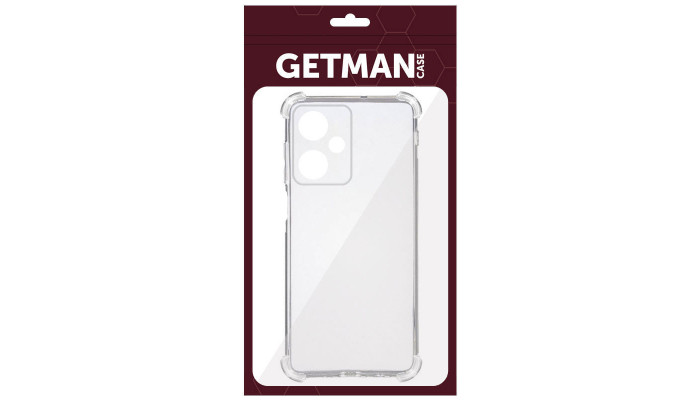 TPU чохол GETMAN Ease logo посилені кути Full Camera для Xiaomi Redmi 13 4G / Poco M6 4G Безбарвний (прозорий) - фото