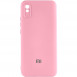 Чохол Silicone Cover Lakshmi Full Camera (AAA) with Logo для Xiaomi Redmi 9A Рожевий / Light pink