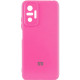 Чехол Silicone Cover Lakshmi Full Camera (AAA) with Logo для Xiaomi Redmi Note 10 Pro / 10 Pro Max Розовый / Barbie pink - фото