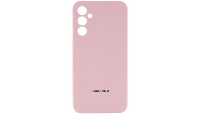 Чехол Silicone Cover Lakshmi Full Camera (AAA) with Logo для Samsung Galaxy A54 5G Розовый / Pink Sand - фото