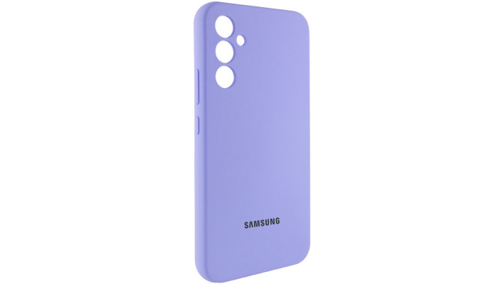 Чехол Silicone Cover Lakshmi Full Camera (AAA) with Logo для Samsung Galaxy A54 5G Сиреневый / Dasheen - фото