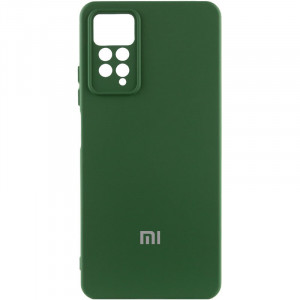 Чехол Silicone Cover Lakshmi Full Camera (AAA) with Logo для Xiaomi Redmi Note 11 Pro 4G / 12 Pro 4G Зеленый / Cyprus Green