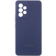 Чехол Silicone Cover Lakshmi Full Camera (AAA) with Logo для Samsung Galaxy A53 5G Темно-синий / Midnight blue - фото