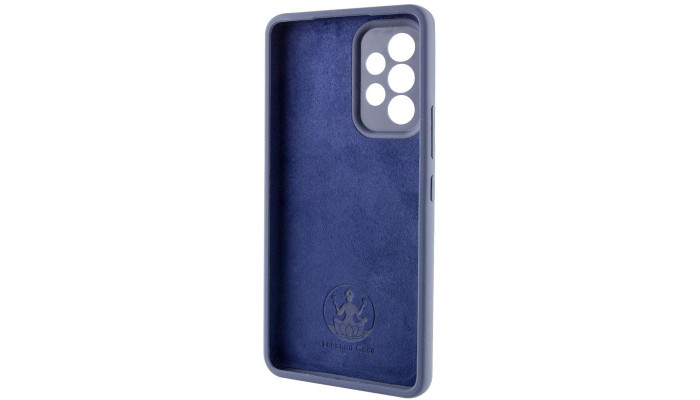 Чехол Silicone Cover Lakshmi Full Camera (AAA) with Logo для Samsung Galaxy A53 5G Темно-синий / Midnight blue - фото