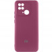 Чехол Silicone Cover Lakshmi Full Camera (AAA) with Logo для Xiaomi Redmi 10C Бордовый / Plum