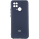 Чехол Silicone Cover Lakshmi Full Camera (AAA) with Logo для Xiaomi Redmi 10C Темно-синий / Midnight blue - фото