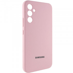 Чехол Silicone Cover Lakshmi Full Camera (AAA) with Logo для Samsung Galaxy A34 5G Розовый / Pink Sand