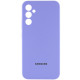 Чехол Silicone Cover Lakshmi Full Camera (AAA) with Logo для Samsung Galaxy A34 5G Сиреневый / Dasheen - фото