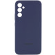 Чохол Silicone Cover Lakshmi Full Camera (AAA) with Logo для Samsung Galaxy A34 5G Темно-синій / Midnight blue - фото