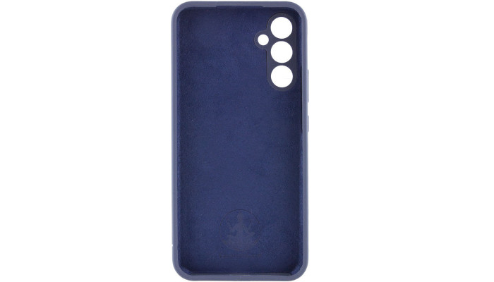 Чехол Silicone Cover Lakshmi Full Camera (AAA) with Logo для Samsung Galaxy A34 5G Темно-синий / Midnight blue - фото