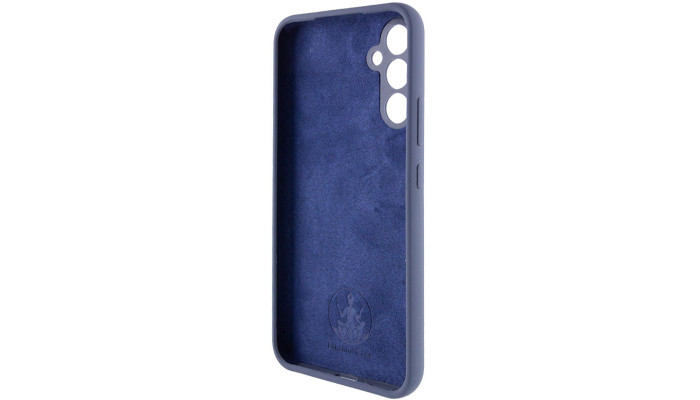 Чохол Silicone Cover Lakshmi Full Camera (AAA) with Logo для Samsung Galaxy A34 5G Темно-синій / Midnight blue - фото