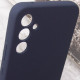 Чехол Silicone Cover Lakshmi Full Camera (AAA) with Logo для Samsung Galaxy A34 5G Темно-синий / Midnight blue - фото