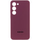 Чехол Silicone Cover Lakshmi Full Camera (AAA) with Logo для Samsung Galaxy A34 5G Бордовый / Plum - фото