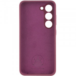 Чехол Silicone Cover Lakshmi Full Camera (AAA) with Logo для Samsung Galaxy A34 5G Бордовый / Plum