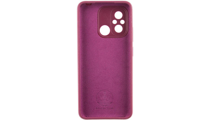 Чехол Silicone Cover Lakshmi Full Camera (AAA) with Logo для Xiaomi Redmi 12C Бордовый / Plum - фото