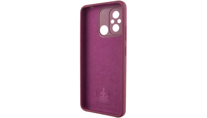 Чехол Silicone Cover Lakshmi Full Camera (AAA) with Logo для Xiaomi Redmi 12C Бордовый / Plum - фото