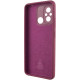 Чехол Silicone Cover Lakshmi Full Camera (AAA) with Logo для Xiaomi Redmi 12C Бордовый / Plum - фото