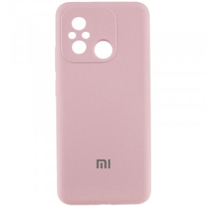 Чохол Silicone Cover Lakshmi Full Camera (AAA) with Logo для Xiaomi Redmi 12C Рожевий / Pink Sand