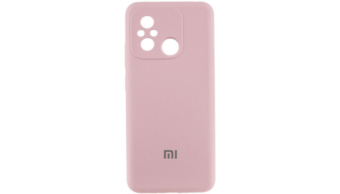 Чехол Silicone Cover Lakshmi Full Camera (AAA) with Logo для Xiaomi Redmi 12C Розовый / Pink Sand - фото