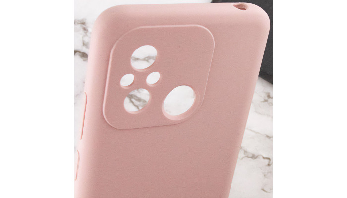 Чехол Silicone Cover Lakshmi Full Camera (AAA) with Logo для Xiaomi Redmi 12C Розовый / Pink Sand - фото