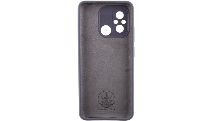 Чохол Silicone Cover Lakshmi Full Camera (AAA) with Logo для Xiaomi Redmi 12C Сірий / Dark Gray - фото