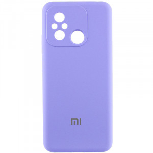 Чехол Silicone Cover Lakshmi Full Camera (AAA) with Logo для Xiaomi Redmi 12C Сиреневый / Dasheen