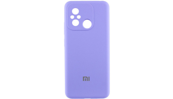 Чохол Silicone Cover Lakshmi Full Camera (AAA) with Logo для Xiaomi Redmi 12C Бузковий / Dasheen - фото