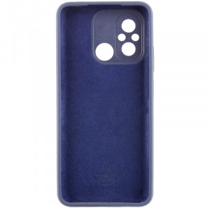 Чехол Silicone Cover Lakshmi Full Camera (AAA) with Logo для Xiaomi Redmi 12C Темно-синий / Midnight blue