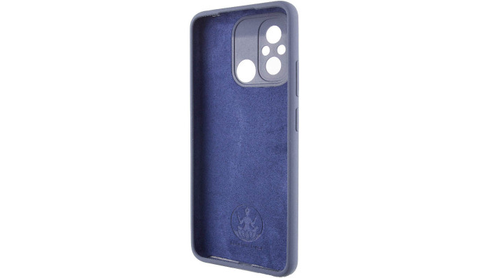 Чехол Silicone Cover Lakshmi Full Camera (AAA) with Logo для Xiaomi Redmi 12C Темно-синий / Midnight blue - фото