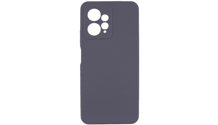 Чехол Silicone Cover Lakshmi Full Camera (AAA) with Logo для Xiaomi Redmi Note 12 4G Серый / Dark Gray - фото
