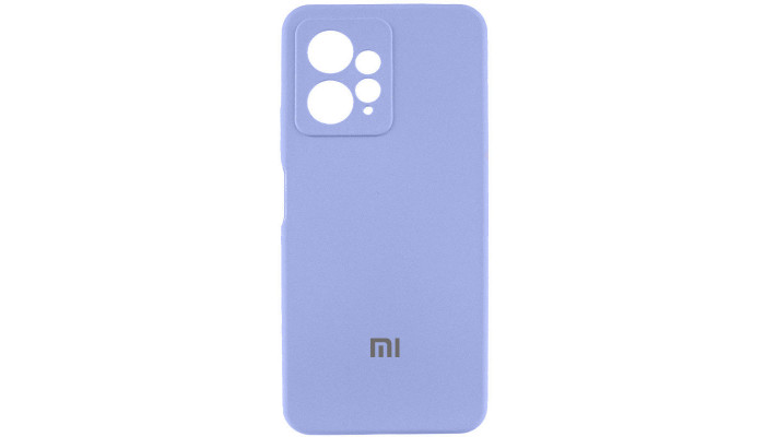 Чохол Silicone Cover Lakshmi Full Camera (AAA) with Logo для Xiaomi Redmi Note 12 4G Бузковий / Dasheen - фото