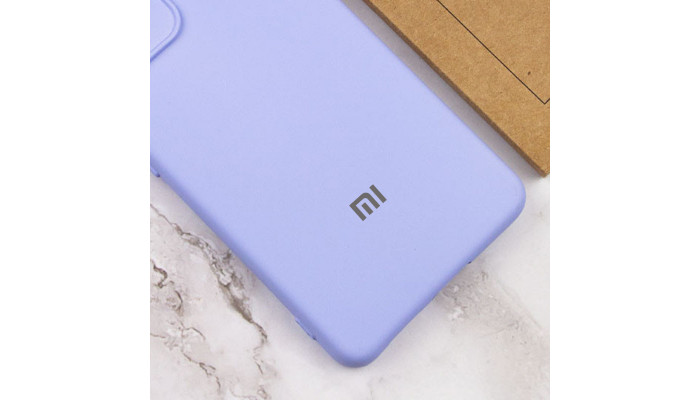 Чохол Silicone Cover Lakshmi Full Camera (AAA) with Logo для Xiaomi Redmi Note 12 4G Бузковий / Dasheen - фото