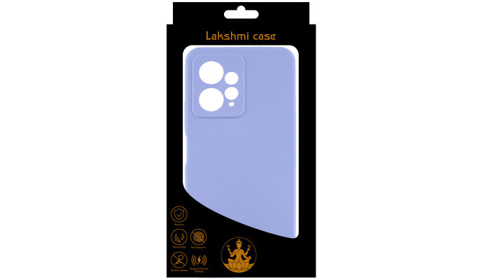 Чохол Silicone Cover Lakshmi Full Camera (AAA) with Logo для Xiaomi Redmi Note 12 4G Бузковий / Dasheen - фото