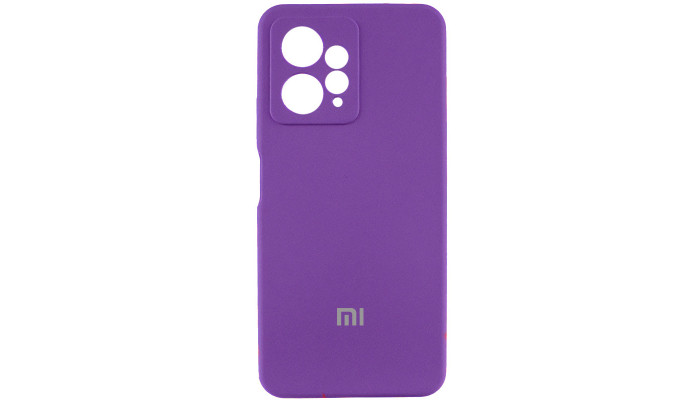 Чехол Silicone Cover Lakshmi Full Camera (AAA) with Logo для Xiaomi Redmi Note 12 4G Фиолетовый / Amethyst - фото