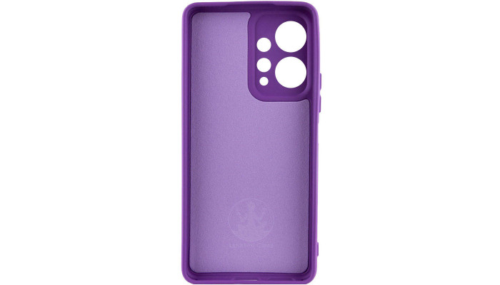 Чехол Silicone Cover Lakshmi Full Camera (AAA) with Logo для Xiaomi Redmi Note 12 4G Фиолетовый / Amethyst - фото