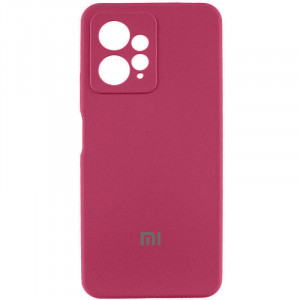 Чохол Silicone Cover Lakshmi Full Camera (AAA) with Logo для Xiaomi Redmi Note 12 4G Бордовий / Plum