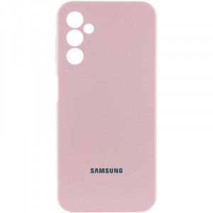 Чохол Silicone Cover Lakshmi Full Camera (AAA) with Logo для Samsung Galaxy A24 4G Рожевий / Pink Sand