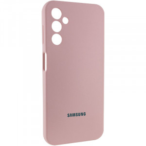 Чохол Silicone Cover Lakshmi Full Camera (AAA) with Logo для Samsung Galaxy A24 4G Рожевий / Pink Sand