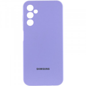 Чохол Silicone Cover Lakshmi Full Camera (AAA) with Logo для Samsung Galaxy A24 4G Бузковий / Dasheen