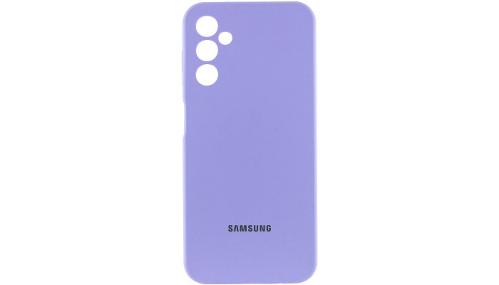 Чохол Silicone Cover Lakshmi Full Camera (AAA) with Logo для Samsung Galaxy A24 4G Бузковий / Dasheen - фото