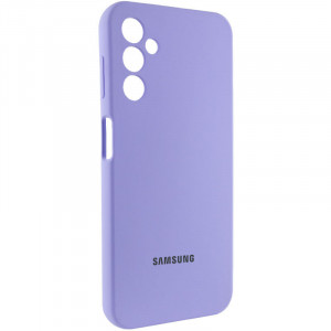 Чохол Silicone Cover Lakshmi Full Camera (AAA) with Logo для Samsung Galaxy A24 4G Бузковий / Dasheen